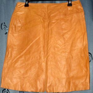 Vintage 'Louisa Spagnolia' Y2K Lightweight Leather Skirt